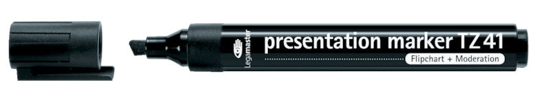 Legamaster Flipchart-Marker TZ 41 – Keilspitze 2-5 mm – Schwarz