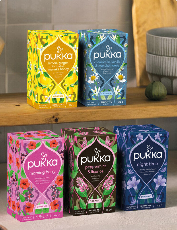 Pukka Morning Berry – Teebeutel, Bio-Früchtetee – 20 Beutel