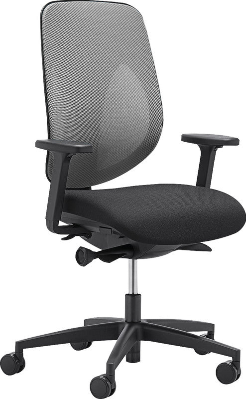 Giroflex Bürostuhl 353 – Sitzhöhe 39-51 cm, 110 kg, Schwarz