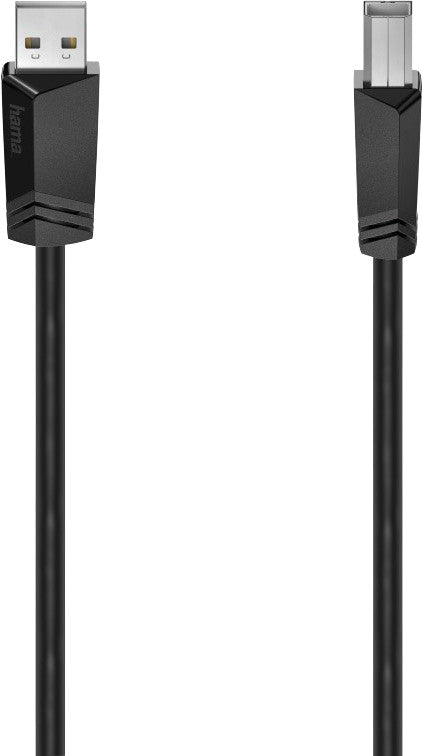 Hama USB-Kabel, USB-B zu USB-A, 1,5 m, USB 2.0