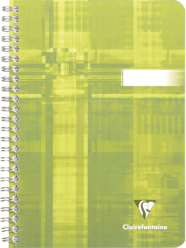 Clairefontaine Spiralheft, A5, liniert, Spiralbindung, Karton, 50 Blatt, 50 g/m² – sortiert
