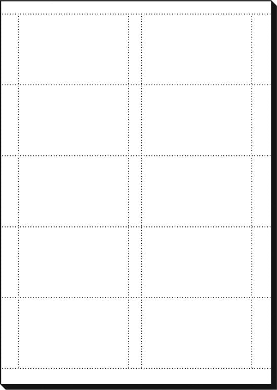 Sigel Visitenkarten, 85 × 55 mm – A4, 10 pro Blatt – 600 Karten – FSC-zertifiziert, beidseitig bedruckbar