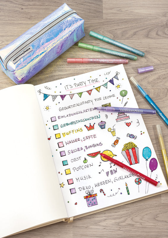Eberhard Faber Filzstifte, Strichbreite 3 mm, 24 Farben