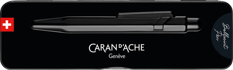 Caran d-Ache Caran d'Ache Kugelschreiber – schwarz, seidenmatt, Aluminium