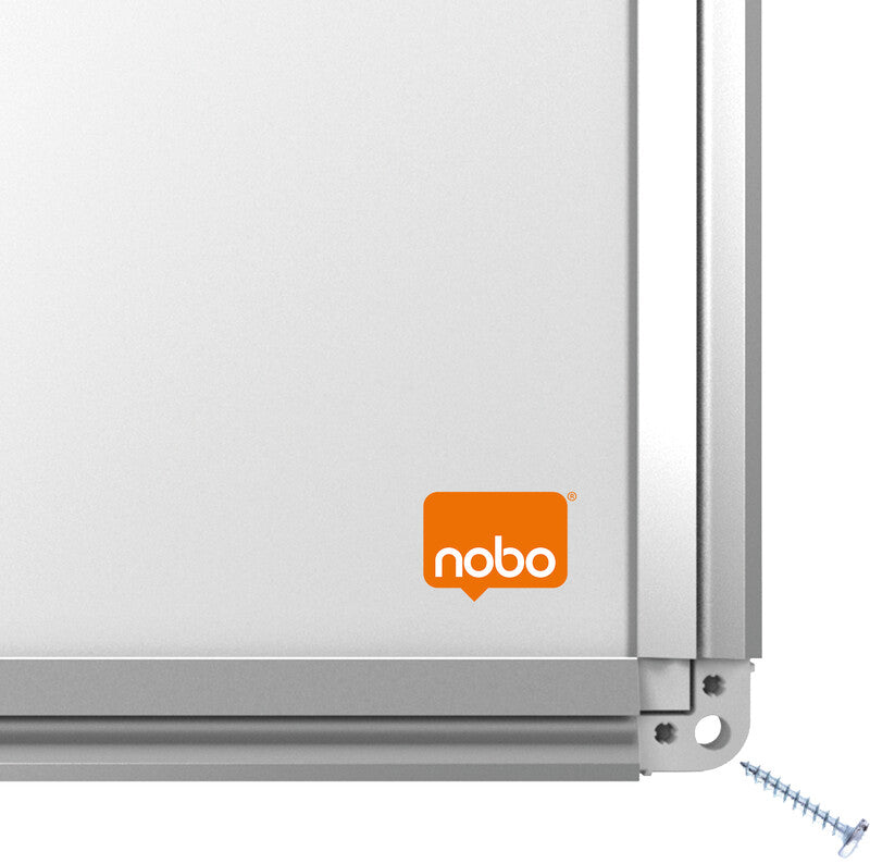 Nobo Whiteboard – 150 × 100 cm, Emaille, magnetisch, Aluminiumrahmen, Wandmontage, inkl. Stifteablage
