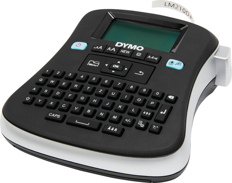 DYMO LabelManager 210D+ – Beschriftungsgerät für D1-Bänder bis 12 mm, Grafikdisplay