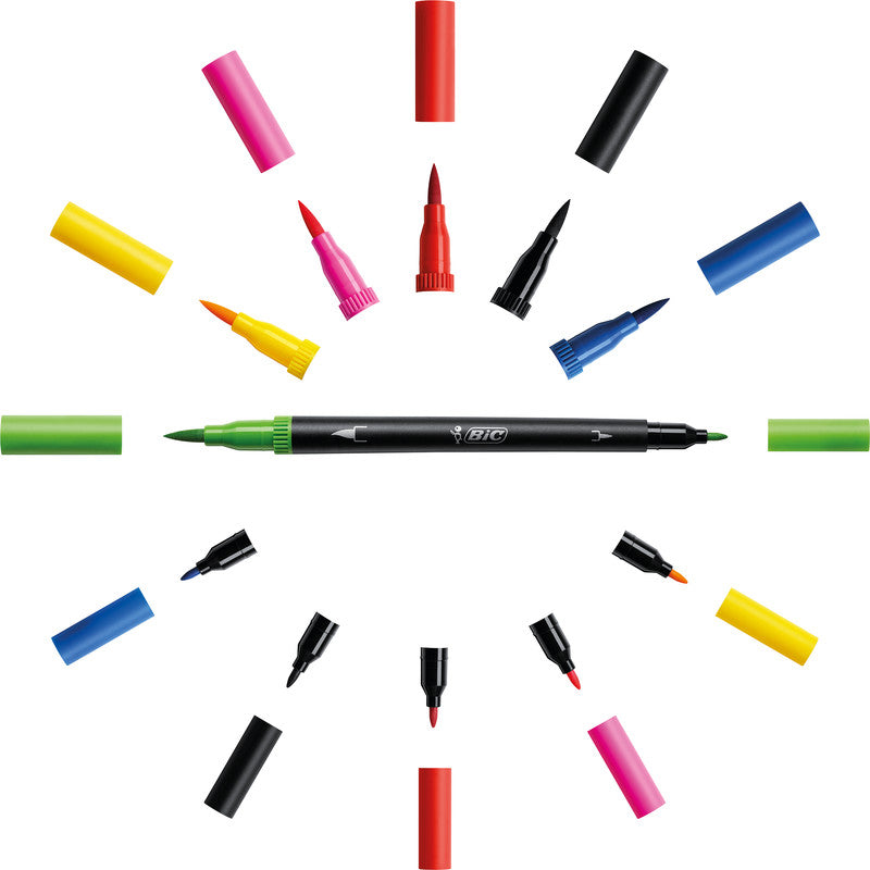 BIC Filzstifte Intensity DualTip, 6 Farben