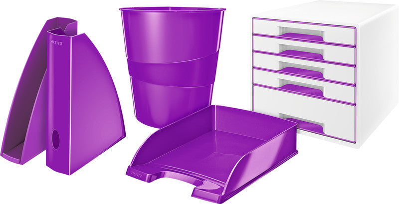 Leitz Papierkorb WOW – Kunststoff, Violett