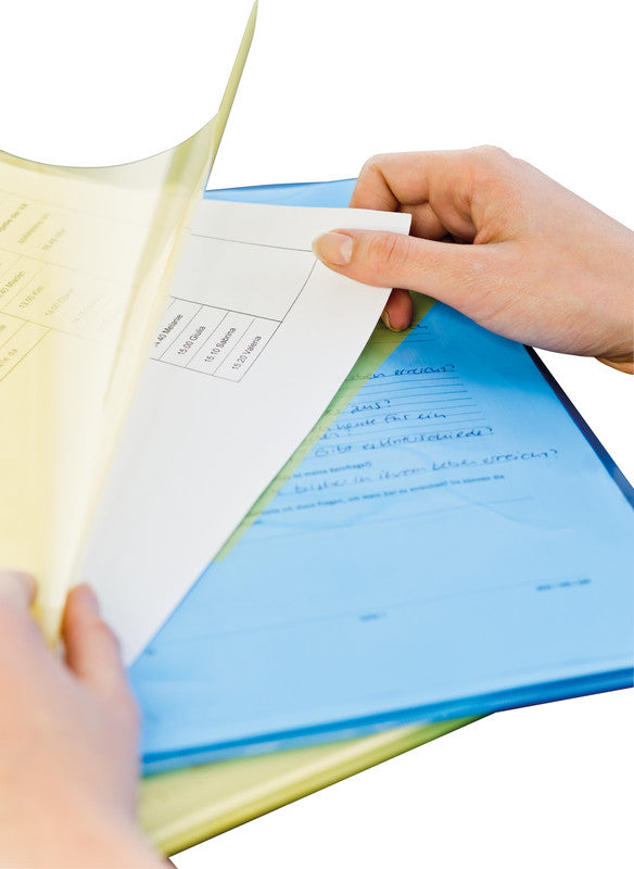 Connect Sichtmappe A4 – farbig sortiert, Kunststoff, 120 µm, 10er-Pack