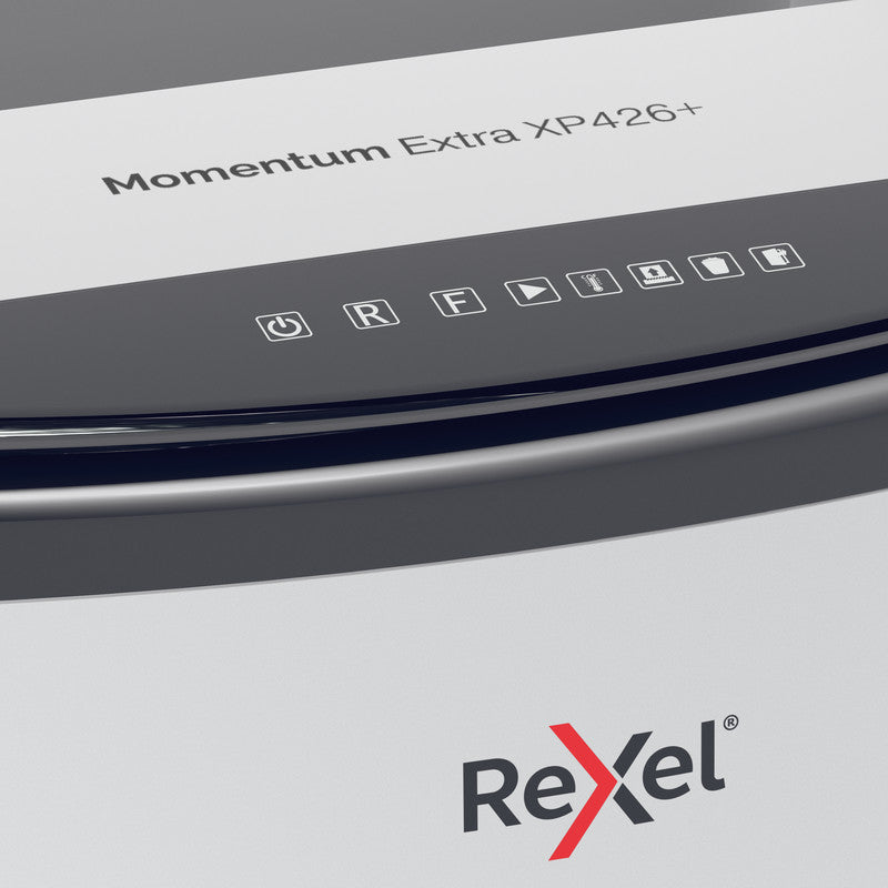 Rexel Momentum Extra XP426+ – Aktenvernichter, DIN P-4, Partikelschnitt 4 × 30 mm, 26 Blatt, 120 l, A4