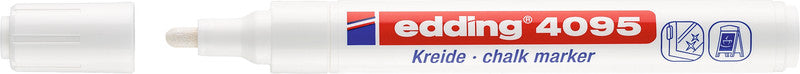 Edding Kreidemarker 4095 – Rund, 2–3 mm – Weiss