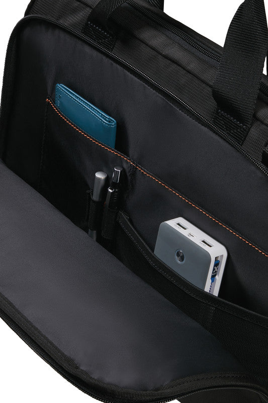 Samsonite Network 4 Notebook-Tasche – 11 l, Aufsteckfunktion, Recyceltes PET (rPET), Schwarz