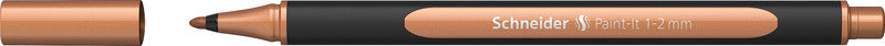 Schneider Schreibgeräte Schneider Paint-It Filzstift Metallic – Rundspitze, 1–2 mm, kupfer metallic