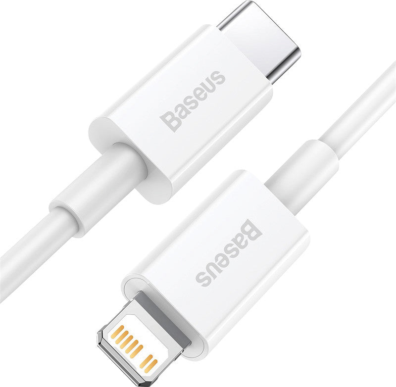 Baseus USB-C auf Lightning Kabel, 1 m, Weiss, Schnellladen