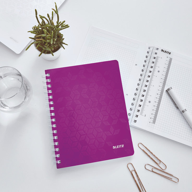 Leitz Notizbuch A5, 160 Seiten – violett