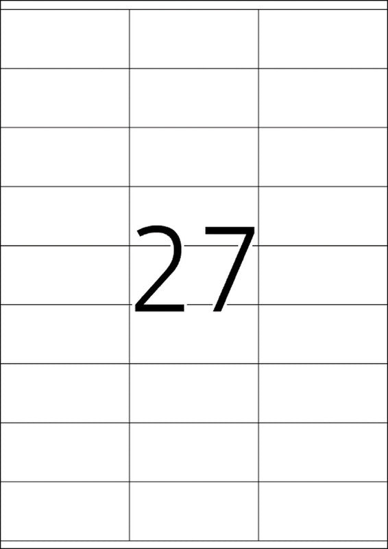 HERMA Drucketiketten, 70 mm × 32 mm, weiss, Papier, permanent, 2700 Etiketten (100 Blatt)