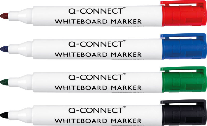 Q-CONNECT Whiteboard-Marker – Rundspitze 2 mm – Grün – trocken abwischbar