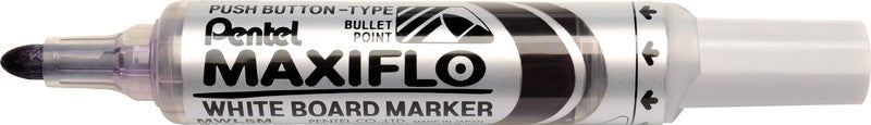Pentel Whiteboard-Marker Maxiflo MWL5M – Konische Spitze 6 mm – Violett – Trocken abwischbar