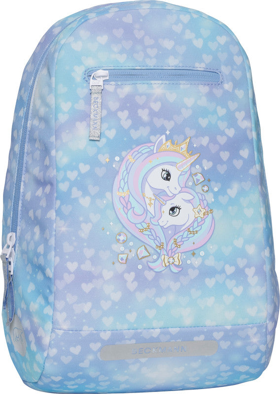 Beckmann Schulrucksack Classic 1st – 6-teilig – Einhorn Prinzessin Eisblau – recyclingfähig