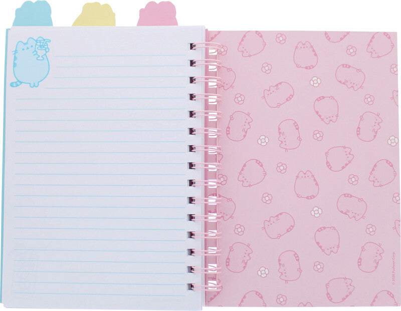 Pusheen Spiralbuch – A5 – liniert – 160 Seiten – Doppelspirale, 3 markierte Trennseiten, mehrfarbig