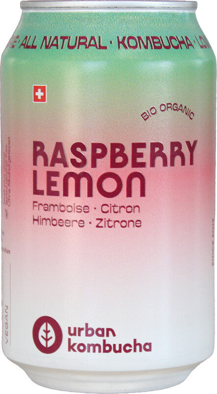 Urban Kombucha – Limonade, Himbeere & Zitrone, Bio – 3,3 dl