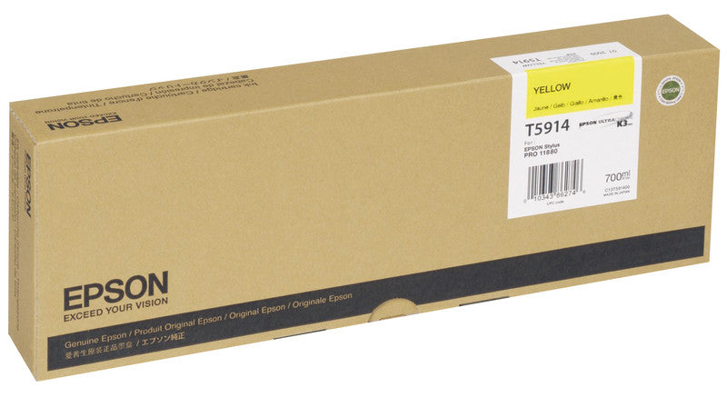 Epson Tintenpatrone T5914, Gelb, 700 ml