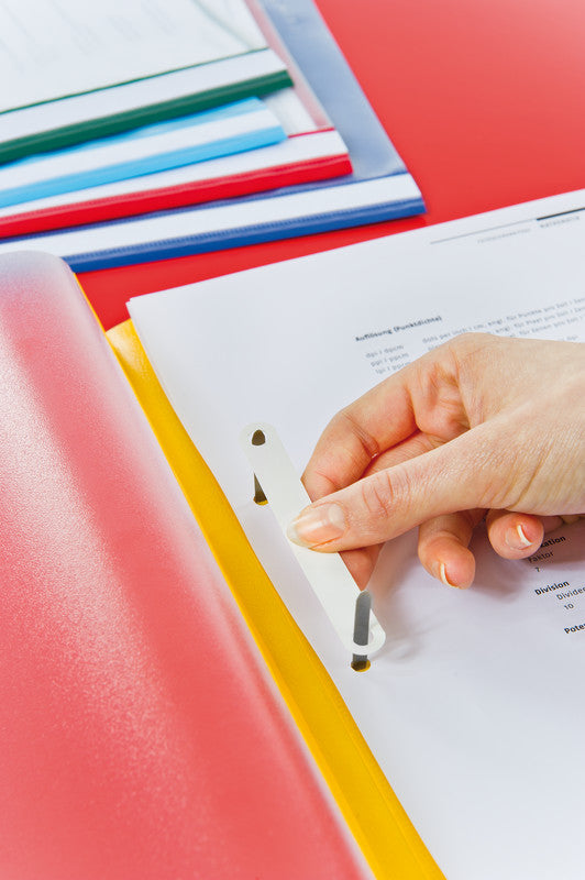 Q-CONNECT Schnellhefter – A4, PP, rot, Beschriftungsfeld, 1 Stk.