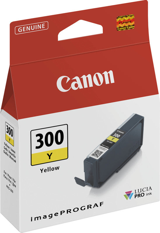 Canon Tintenpatrone PFI-300 Y, gelb, 14,4 ml – für diverse Modelle
