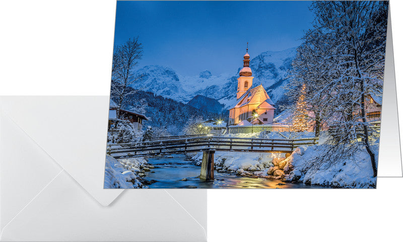 Sigel Grusskarte Weihnachten (Bayerische Weihnachten) – A6 (105 × 148 mm) – mit Umschlägen, für Inkjet/Laser/Kopie