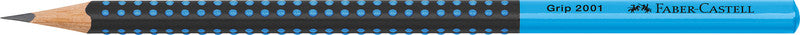 Faber-Castell Grip 2001 Zweifarbiger Bleistift, Dreikant, Grip-Zone HB Mine Ø 2 mm Schwarz/Blau