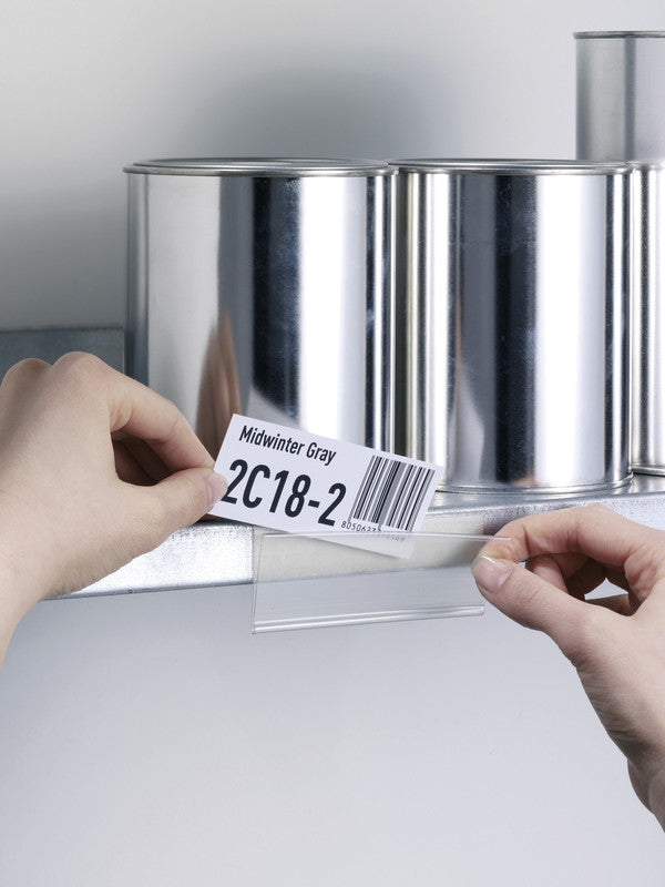 Durable Scannerschienen Scanfix – 40 × 200 mm, transparent, zuschneidbar, selbstklebend, 5er-Pack