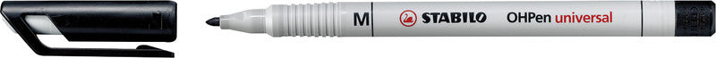 STABILO Non-Permanent-Marker OHPen – mittel 1 mm – schwarz – trocken abwischbar
