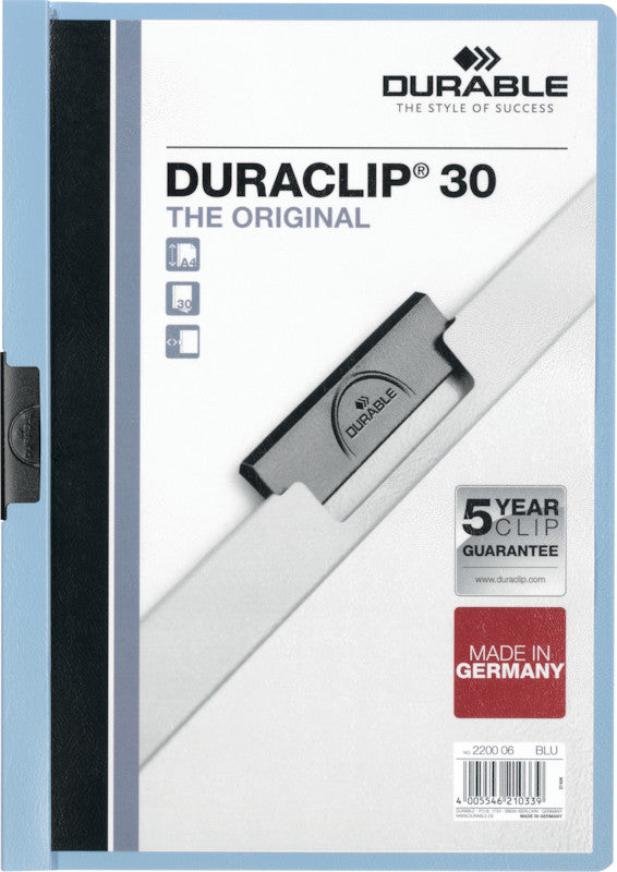 Durable Konferenzmappe – A4, Kunststoff, Hellblau
