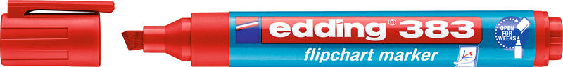 Edding Flipchart-Marker 383 – Keilspitze 1-5 mm – Rot – Nachfüllbar