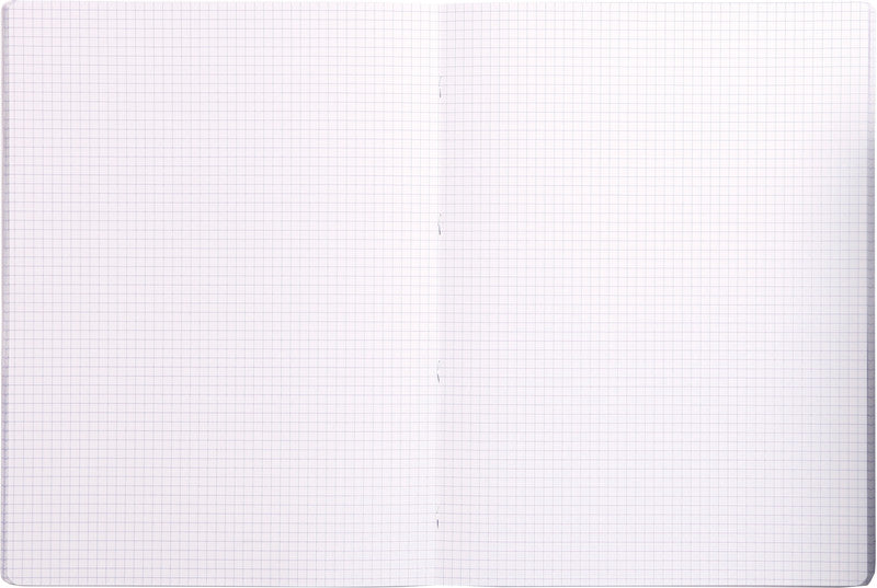 Clairefontaine Notizheft, kariert 5 mm, Klammerheftung, Karton, 48 Seiten, 90 g/m² – farbig sortiert