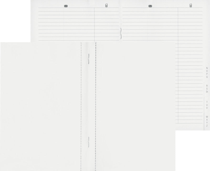 Biella Adressenregister Kalender-Einlage – geheftet, 10 × 13,9 cm, PEFC