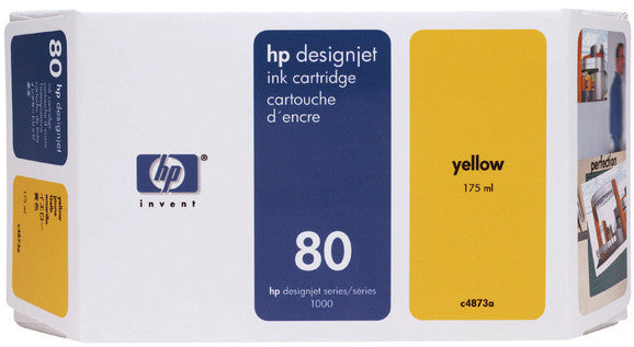 HP Tintenpatrone 80, Gelb, 4'400 Seiten – für Inkjetdrucker/Multifunktionsgeräte