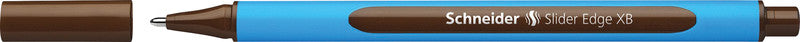 Schneider Schreibgeräte Schneider Slider Edge Kugelschreiber – Braun, Spitze 0,7 mm, Deckel, gummierter Dreikantschaft, wischfest
