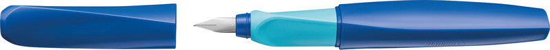 Pelikan Twist Deep Blue – Federspitze M – für Rechts- & Linkshänder – Dunkelblau, Blau – Patronen