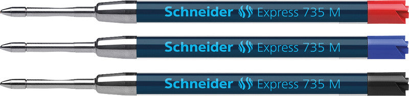 Schneider Schreibgeräte Schneider Kugelschreiber-Mine Grossraum Express 735 M – schwarz, 0,5 mm, dokumentenecht, geruchsarm