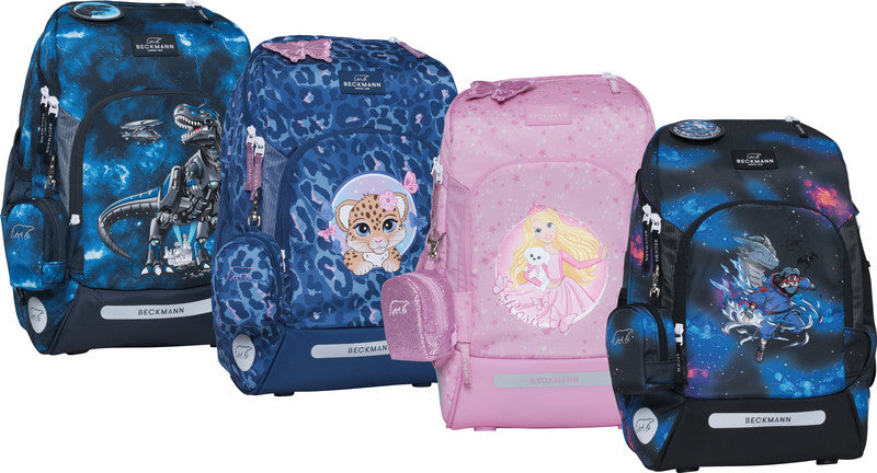 Beckmann Schulrucksack Active Air Flx – 6-teilig – Magic League – 26,0×39,0×22,0 cm – Recycelte Materialien