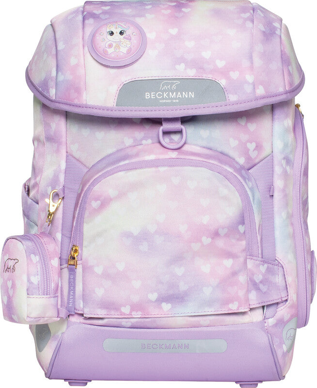 Beckmann Schulrucksack-Set Plus Air – 6-teilig – Unicorn Princess Purple