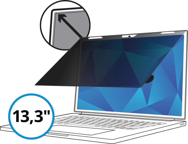3M Displayschutz für 13,3" Notebooks – schwarz