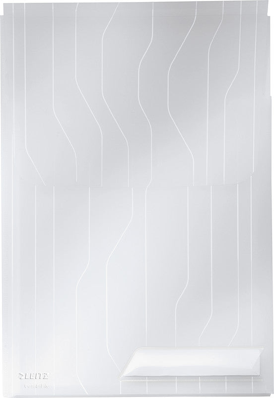 Leitz Sichtmappe A4 – transparent, Kunststoff, 200 µm, 3er-Pack