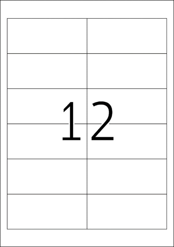 HERMA Druckeretiketten, 97 mm × 42 mm, weiss, Papier, permanent, 25 Blatt (300 Etiketten)