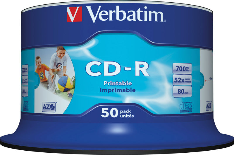 Verbatim CD-R 700 MB/80 Min. 52x – 50 Stück