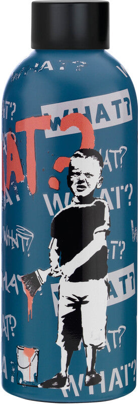 Youbottles Trinkflasche – 5 dl – Edelstahl, isoliert, Schraubverschluss – Banksy WHAT?