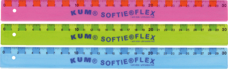 Kum Wandtafel-Lineal 30 cm – Kunststoff, sortiert, flexibel, rutschfest