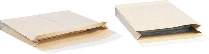 Q-connect Papierversandtasche – 324 × 239 × 40 mm, Seiten- und Bodenfalte, Braun, Selbstklebend – 100 Stück