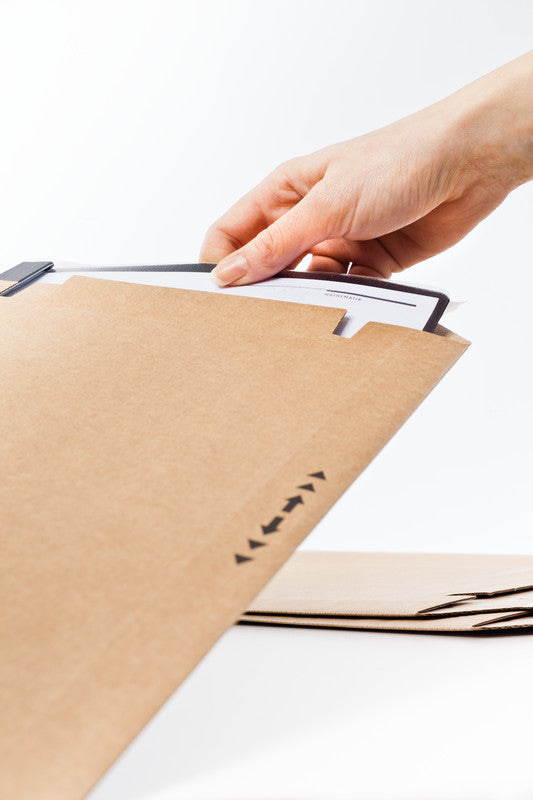 Elco Karton-Versandtasche – 215 × 300 mm, Karton, Braun, Selbstklebend, Aufreissperforation